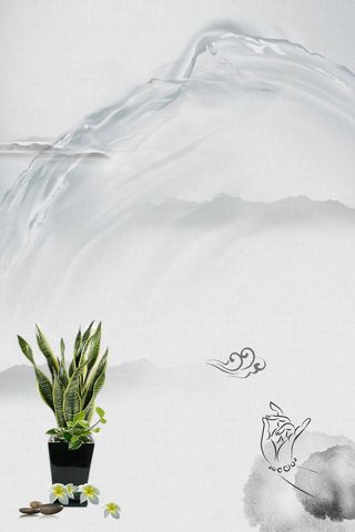 中国风水墨纹理海报背景高清