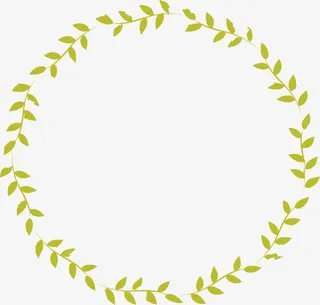 柳条圆环矢量图免抠