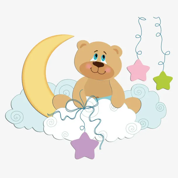 云上的小熊免抠
