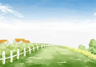 手绘小清新公园装饰图案免抠手绘/卡通卡通元素