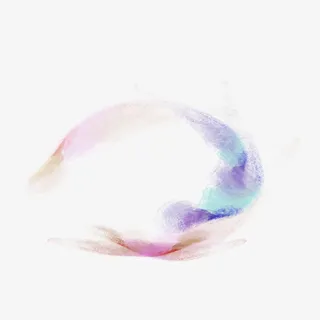 水彩色墨画痕迹免抠