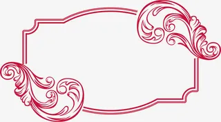 花纹边框线框图素材免抠