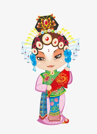 中国风戏曲人物仙女免抠