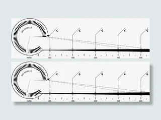 矢量水墨素材水墨特效素材 刻度免抠