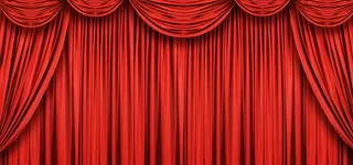 红色高档幕布背景高清