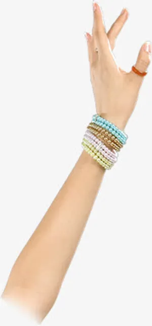 唯美女性手链人物免抠