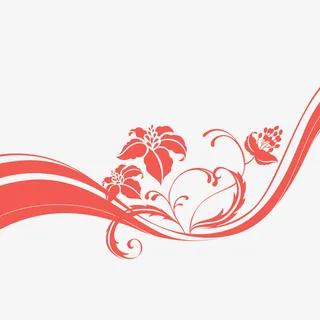 文艺清新花草海报设计装饰免抠