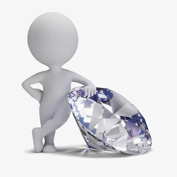 创意3D小人设计免抠