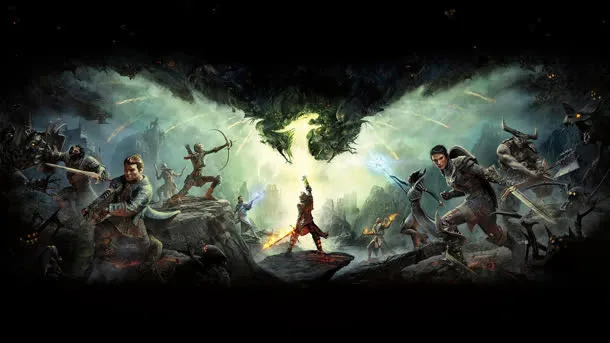 魔幻世界的弓箭手海报背景