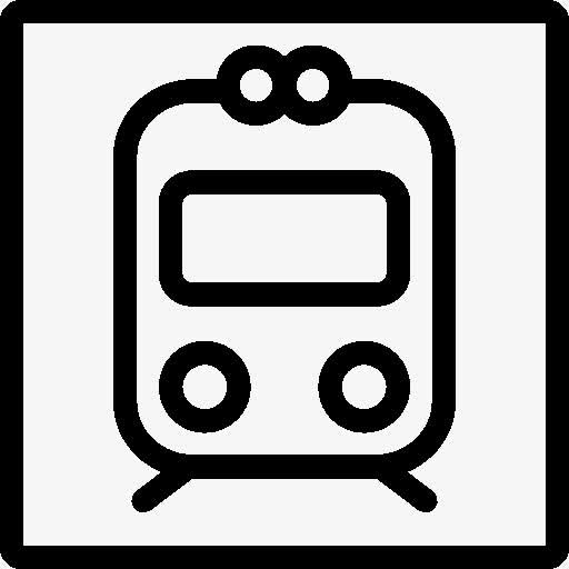 城市火车站图标免抠