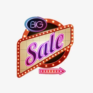 箭头霓虹灯免抠