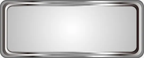 手绘灰色方块边框免抠