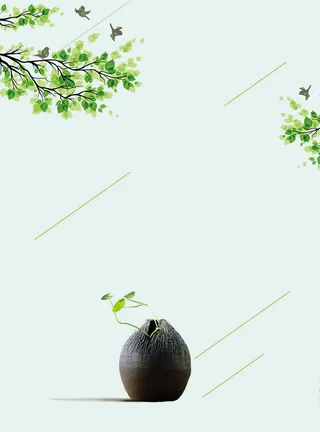 日系文艺小清新初夏新品广告背景高清