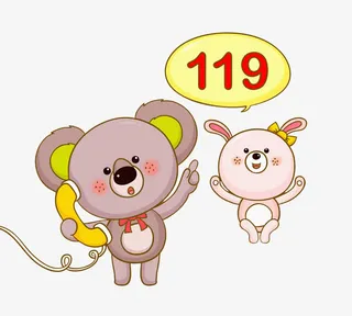 打电话的动物免抠