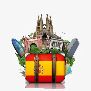 西班牙旅游免抠