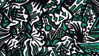 矢量简约花纹免抠