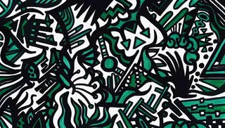 矢量简约花纹免抠