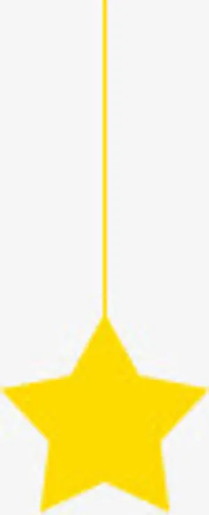 黄色五角星专题页面免抠