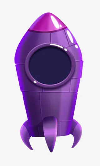 紫色火箭高清背景素材
