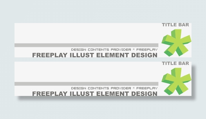 标题栏矢量素材免抠