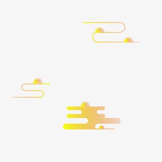 祥云,金色,国潮,金色祥云免抠