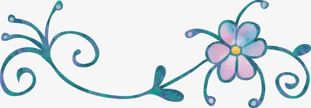 一朵花装饰免抠