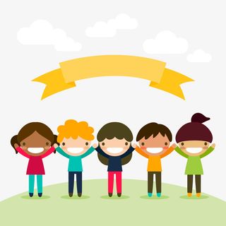 卡通可爱儿童矢量图免抠