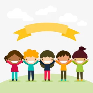 卡通可爱儿童矢量图免抠