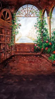 手绘中世纪风情花瓣H5背景图高清 手绘中世纪风情花瓣H5背景图高清