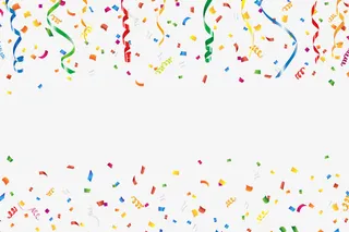 彩色碎片矢量素材免抠