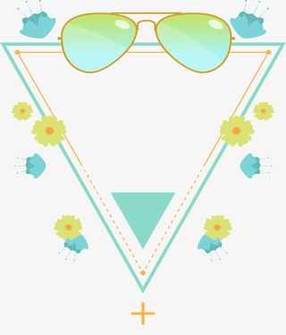 三角边框酒吧狂欢夜海报免抠