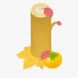 木头和水果免抠