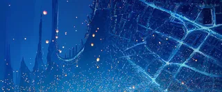 蓝色动漫场景天空背景高清