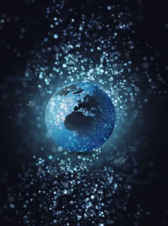 绚丽动感星光光晕科技海报背景高清 绚丽动感星光光晕科技海报背景高清