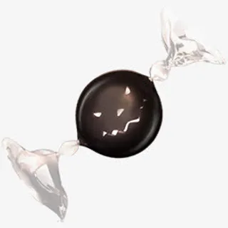 万圣节黑色南瓜糖果PNG图标免抠