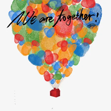 我们在一起元素装饰免抠