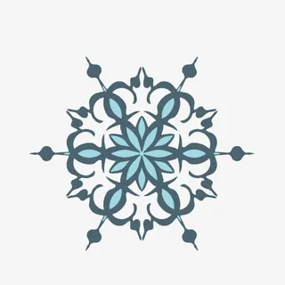 花纹底纹 雪花 装饰图案免抠