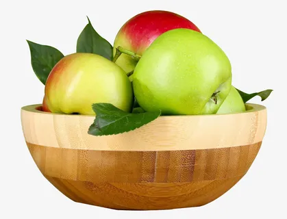 清新绿叶青苹果免扣png免抠