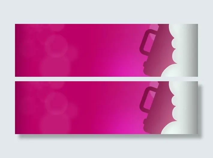 商务简约背景banner设计