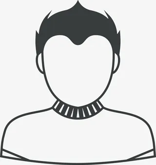 手绘男人头像图免抠