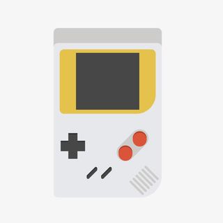 灰色游戏机免抠