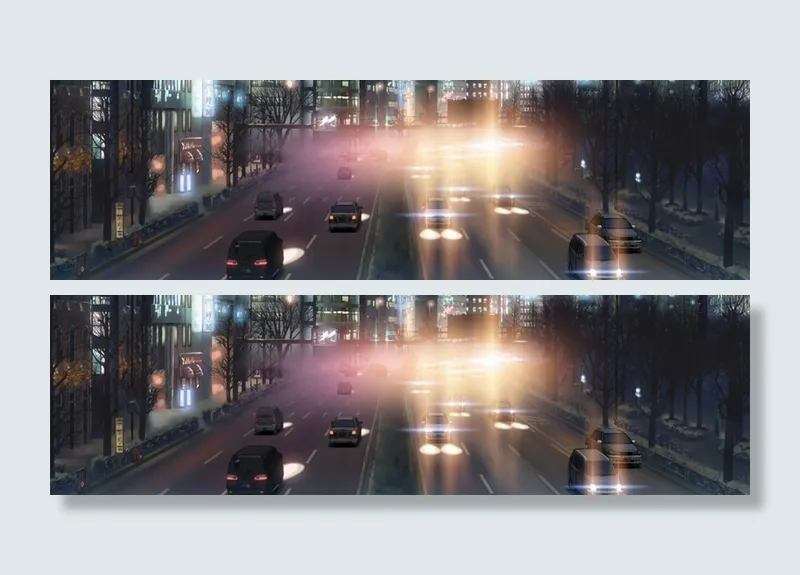 夜晚马路场景高清