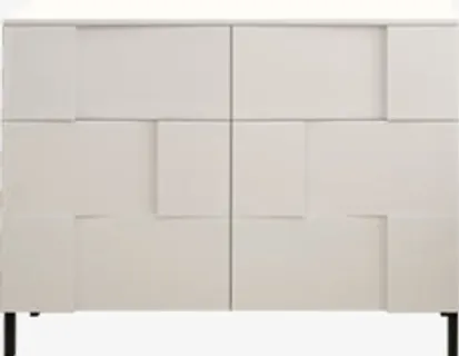 白色不规则形状柜子设计免抠