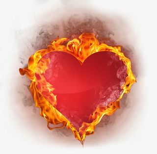 火焰爱心免抠