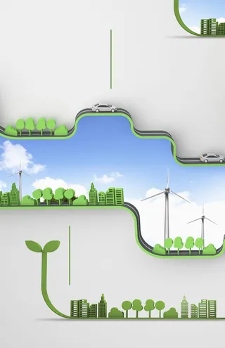 创意城市道路交通宣传平面广告高清