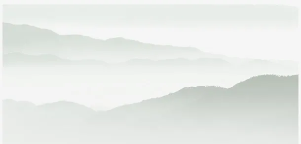 简约青山元素免抠