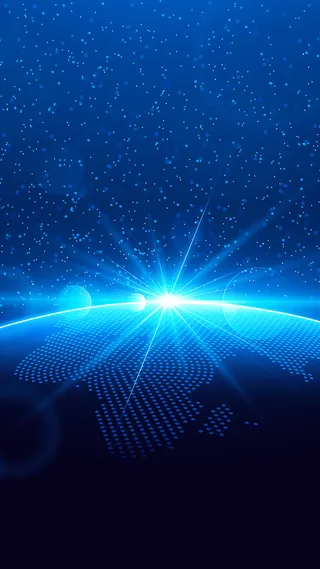 蓝色光影H5背景高清