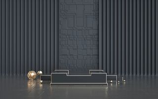 C4D，黑金，舞台，高端高清