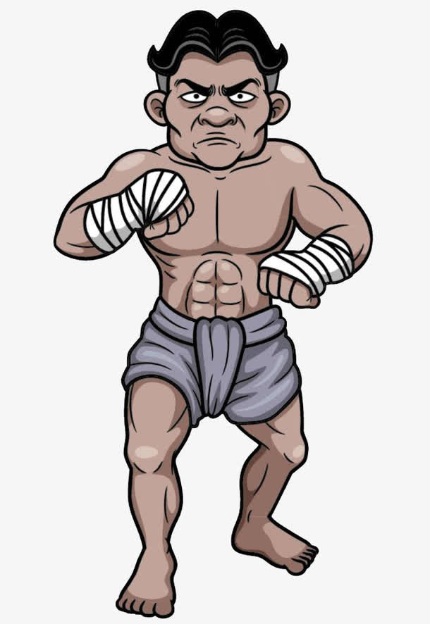 比武的男子免抠