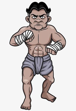 比武的男子免抠